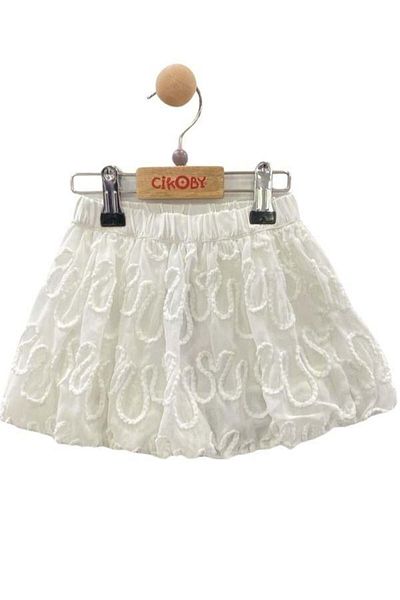 Çikoby Patterned Chiffon Baby Girl Skirt