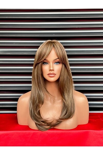 Fenomen Peruk Yeni Sezon Uzun Perçemli Vip Peruk Model - Isıya Dayanıklı