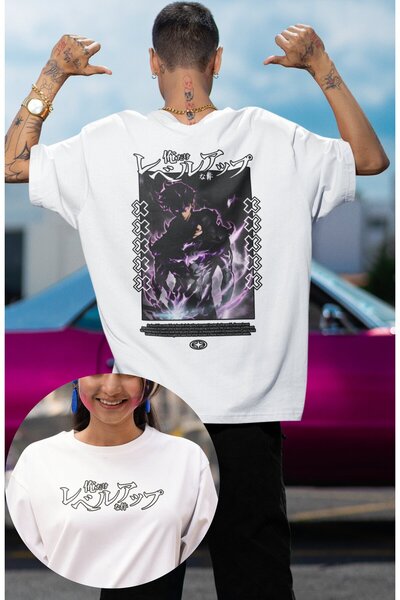 Fuddy Moda Sung Jin-woo unisex majica sa širokim leđnim printom