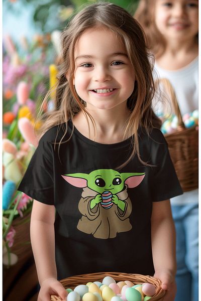Fuddy Moda Tricou pentru copii unisex - Tricou pentru bebeluși cu imprimeu Baby Yoda și Star Wars