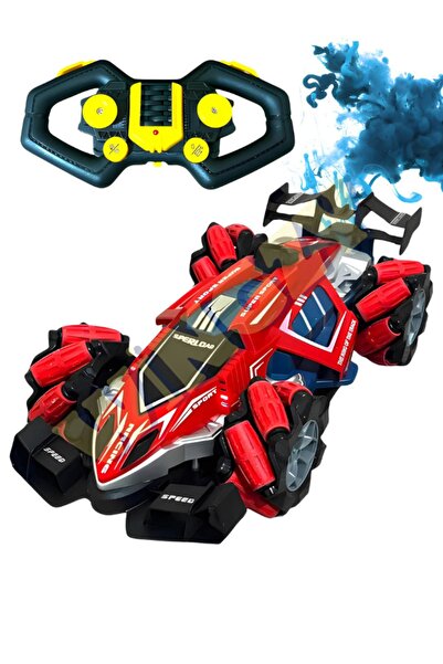 Wingzy Uzaktan Kumandalı Akrobat Araba, Sesli, Şarjlı, Buhar Çıkartan 1:12 Ölçek Stunt RC Araç