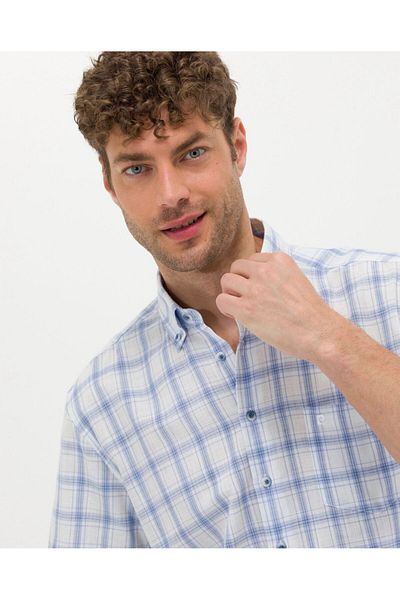 Pierre Cardin Μπλε κοντομάνικο πουκάμισο Regular Fit - G021GL004.000.1590396