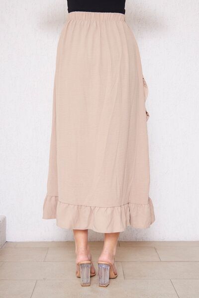 comstar Frilled Long Ayrobin Skirt, Summer Skirt, Frilly Skirt, Hijab Skirt, Gift Skirt