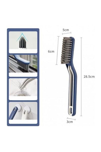 Modo Di Bellezza 1 Piece Practical Joint Floor Tile Bathroom Kitchen Groove Cleaning Brush - With Garbage Tweezers