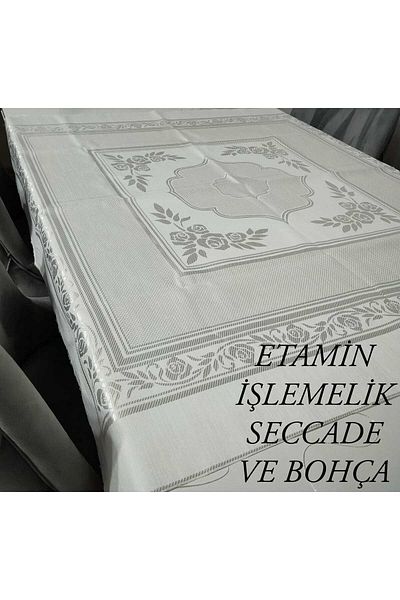 HMZ ETAMIN Embroidered Prayer Rug and Bundle Set