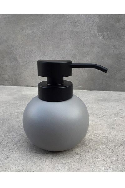 Pinkev Ceramic Chubby Liquid Soap Dispenser - Gray