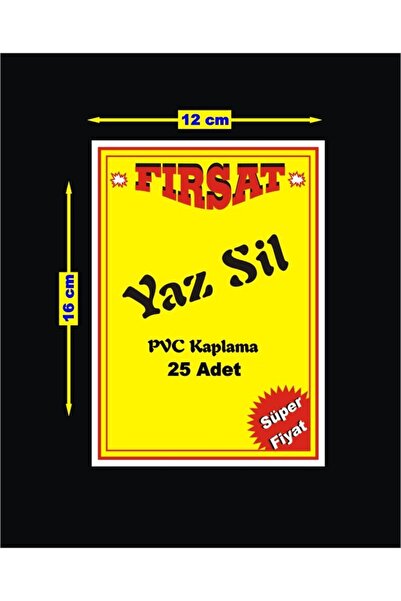 CYS ETİKET Pvc Laminasyon Kaplamalı 12 X 16 Cm Indirim Promosyon Fiyat Etiket...
