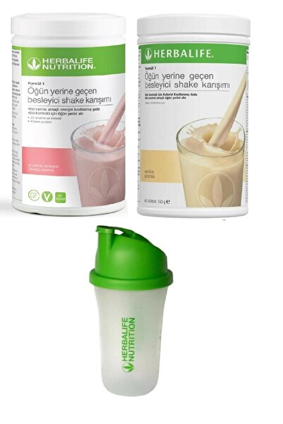 Herbalife Ahududu Beyaz Çikolata Shake - Vanilya Shake / Shaker