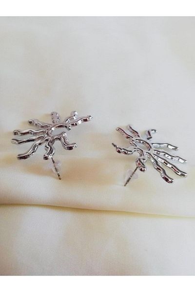 Judas Takı Sun Model - Silver Colored Earrings