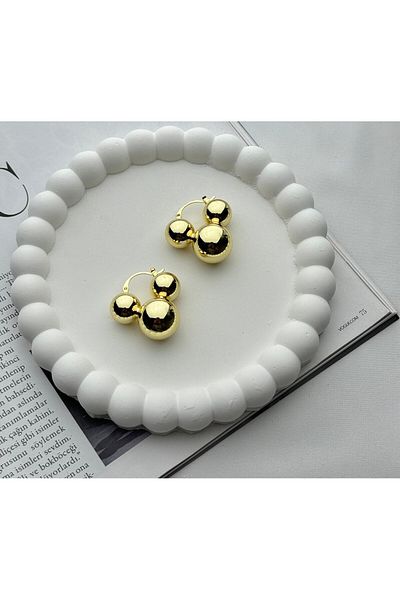 Venüs Accessory Modern Design - Steel Earring Ball