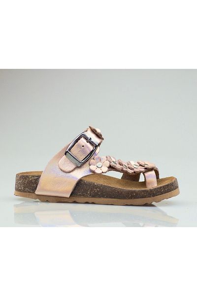 JOJO KIDS Παντόφλες για κορίτσια από γνήσιο δέρμα - Ορθοπεδικό σχέδιο
