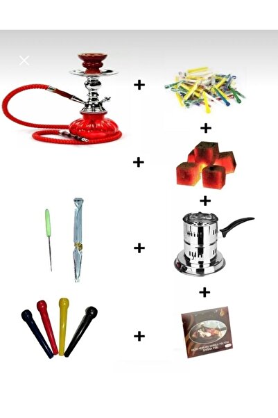 MediaFire Küçük boy nargile takım kömür folyo sipsi maşa köz makinası