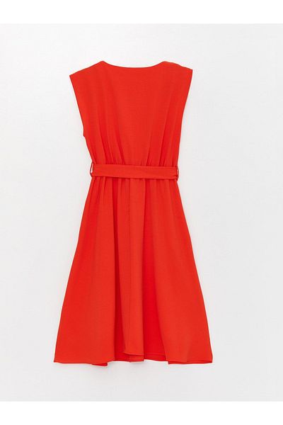 LC Waikiki Double Breasted Collar Women's Straight Dress