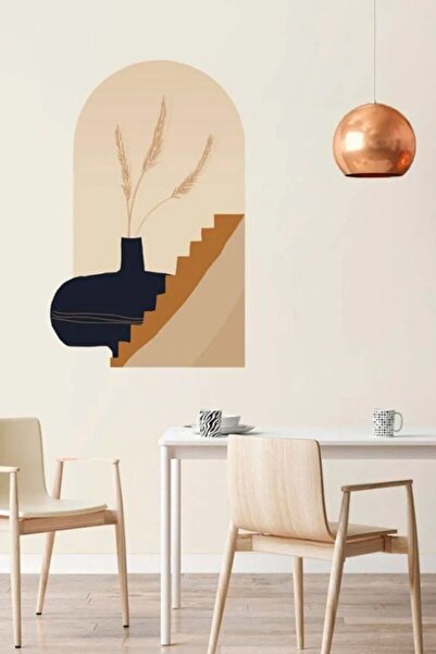 Kt Grup Boho Buğday Tarlası Modern Duvar Sticker