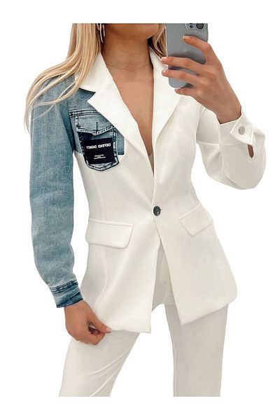WellSoft Sports Jacket Single Sleeve Denim Jeans/INLINE LINED