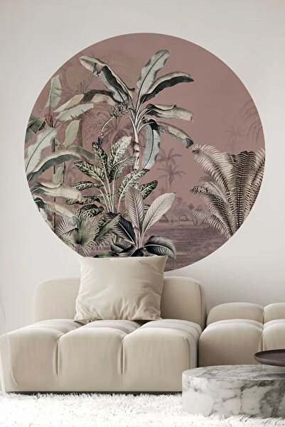 Kt Grup Rüya Ormanı Boho Yuvarlak-Daire Modern Duvar Sticker