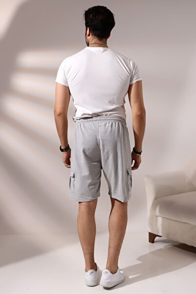 Flyboard Men's Zippered Pockets Cargo Pocket Shorts 21526 Grimelange