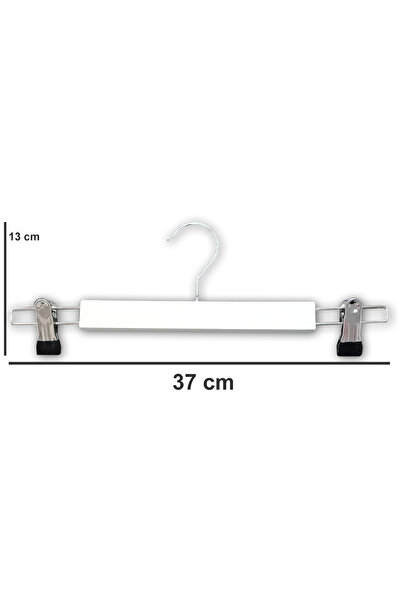 AĞIRSOY 12 Adet Mandallı Etek Pantolon Askısı 37 Cm