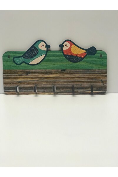 BT Ahşap Ahşap Duvar Dekor Anahtar Askılık