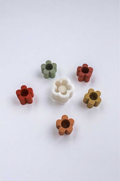 Milinza Mini Şamdan Mumluk Kalıbı, Beton Harcı, Taş Tozu , Alçı Döküm Kalıbı