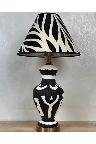 the tocco home Zebra Black and White Design Lampshade