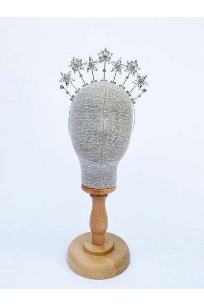 zühre balaban Coroana de cristal înstelat de culoare argintie