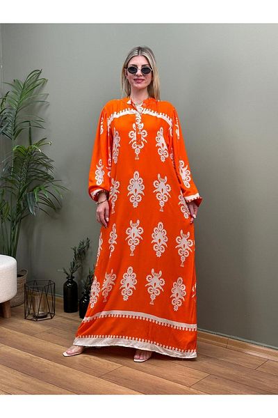 Serra Butik Hijab Dress - Alaçatı Patterned
