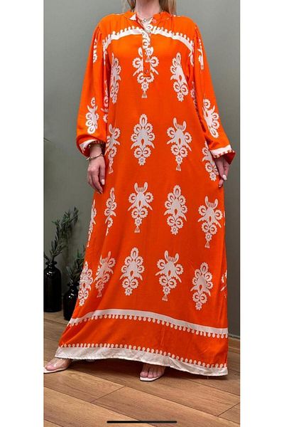 Serra Butik Hijab Dress - Alaçatı Patterned