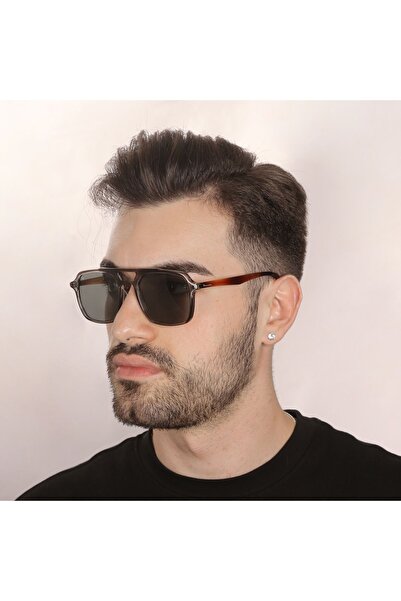 Darnay Gray Vintage Demi Cam Rengi Koyu Yeşil