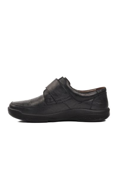 AYAKMOD 15000 Model Men's Casual Black Genuine Leather Shoes