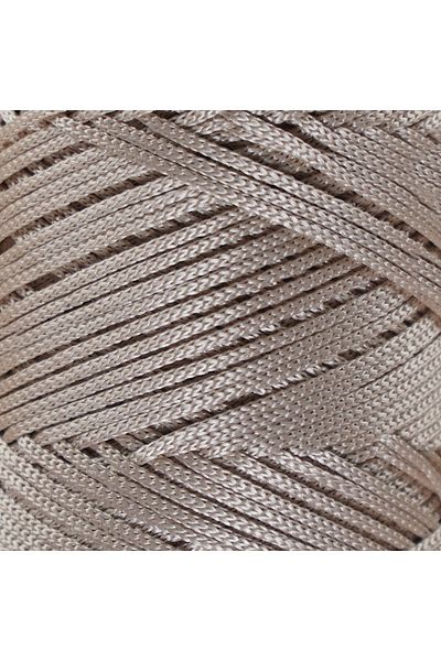 Makromecity Premium 100 gr 120m Πολυεστερικό νήμα Macrame Milk Coffee 2mm Σχοινί φορτιστή και κλωστή τσάντας