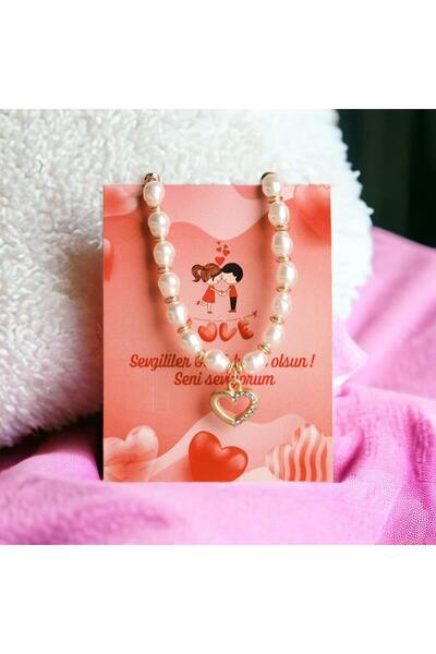 toptanhanem Pearl Fashion Necklace - for Valentine's Day and Birthday, Zircon...