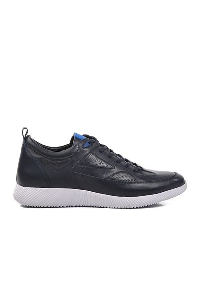 MARCOMEN Marco Rossi 153-5253 Men's Navy Blue Genuine Leather Casual Shoes