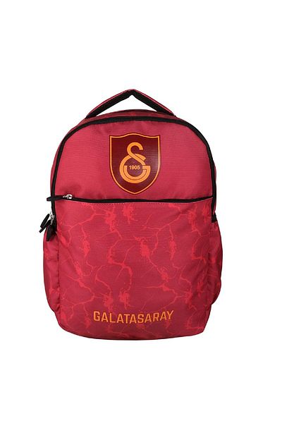 Galatasaray حقيبة ظهر مدرسية حمراء مكونة من 3 أقسام - طباعة الشعار (24519)