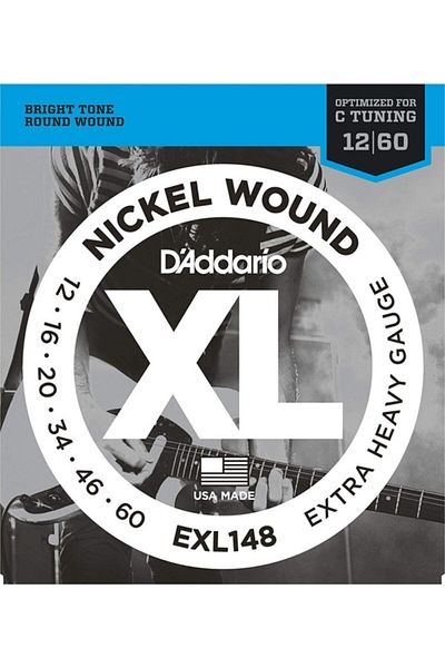 Daddario D'Addario Exl148 - Nickel Wound Extra-Heavy Electric Guitar String Set 012-060