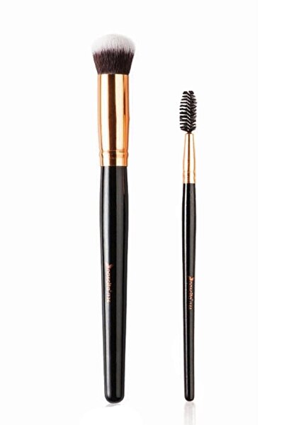 nascita فرشاة مشط الحواجب والرموش + فرشاة خافي العيوب ذات هيكل بيضاوي