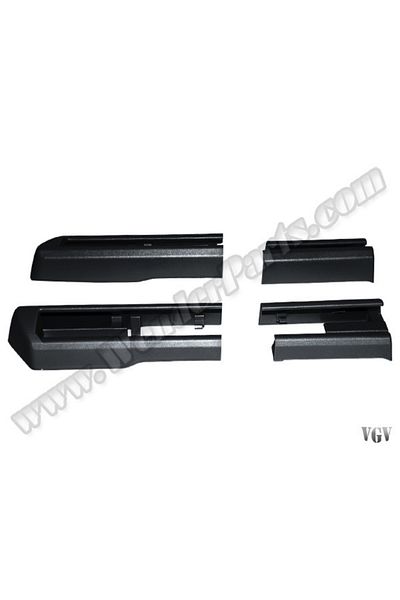 İthal BMW F10 LCI (2014-2017) Black Seat and Rail Cover Set - Compatible