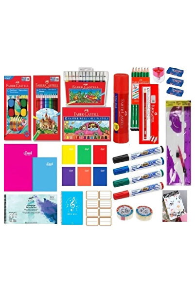Faber Castell Okula Dönüş Kırtasiye Seti İlkokul 1. Sınıf 2. Sınıf 3. Sınıf 4...