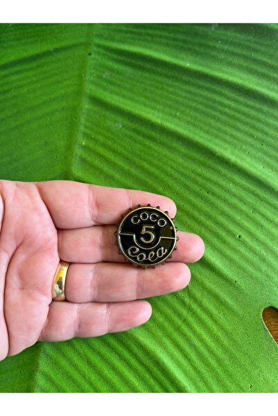 Gönülden Tasarım 2X2 CM COCO YAZILI 5 RAKAMLI BROŞ YAKA İĞNESİ ÇANTA GİYİM AK...