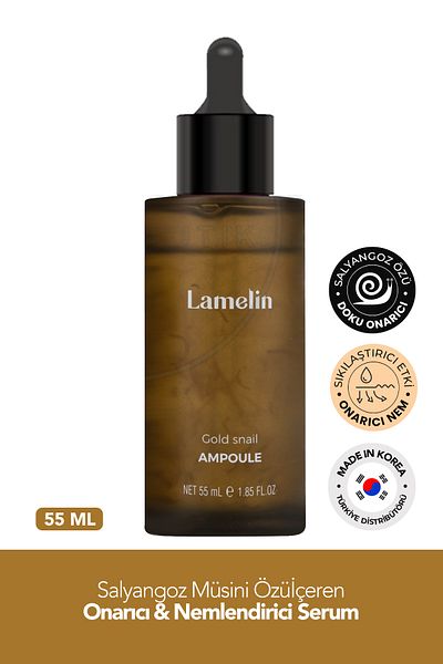 Lamelin Lamelin Gold Snail Ampoule - Renewing Serum Containing Snail Mucin and Gold