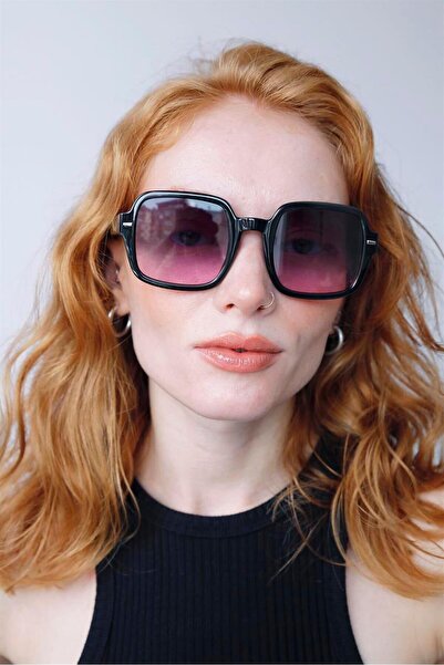 Bilge Karga فليتشر النظارات الشمسية السوداء الأرجوانية