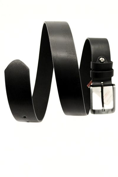 willpolo Αθλητική ζώνη 4 εκ. Ποιότητας Vegan Faux Leather Μαύρη - Τζιν και καμβάς