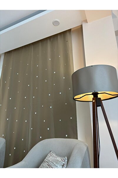 Star Yıldızlı Fon Perde (TÜLSÜZ)