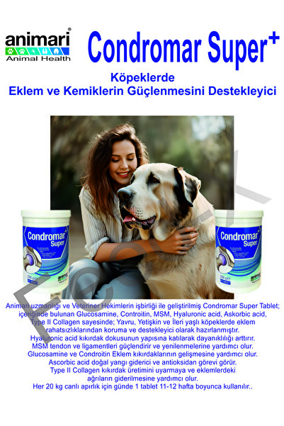 animari Condromar Super 230 gr 76 Tablet Köpekler Için Glukozamin