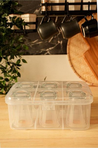 Hayveys Water Cup Storage Box for Travel and Picnics - Caravan Cup Holder
