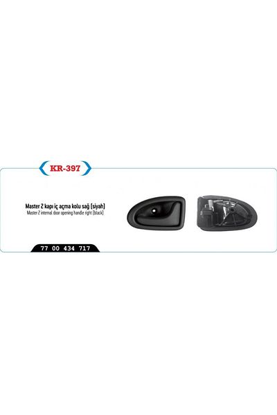 Kaya Door Opening Handle Interior Sag Black Clio Kangoo Megane Logan 77 00 434 717 Sot