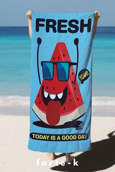 Fortek Home Πετσέτα θαλάσσης μεγάλου μεγέθους 75*150 CM - Καλοκαίρι