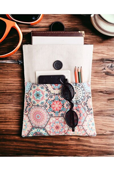 MABUDE Cepli Kitap Kılıfı Fabric Book Cover Kitap Koruma Organizer Kitap Ve T...