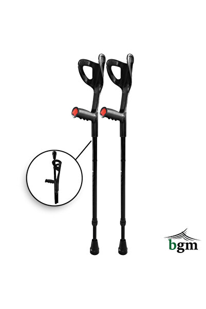 bgm Kanedyen Katlanabilir Baston Değnek- Koltuk Değneği Yüksek Kalite Ortopedik Yürüme Desteği -1 ÇİFT