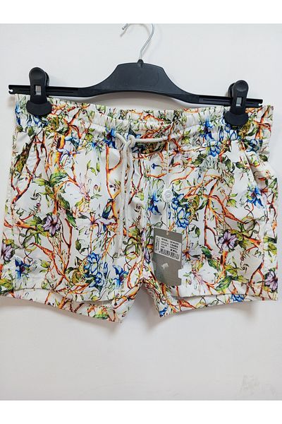 AKŞEN GİYİM Pantaloni scurți de baie pentru femei cu imprimeu - Uscare rapidă, buzunare laterale, două piese